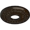 Ekena Millwork Nadia Ceiling Medallion (Fits Canopies up to 4 7/8"), 12 1/8"OD x 3 5/8"ID x 7/8"P, Bronze CM12NABZS - alternate 5